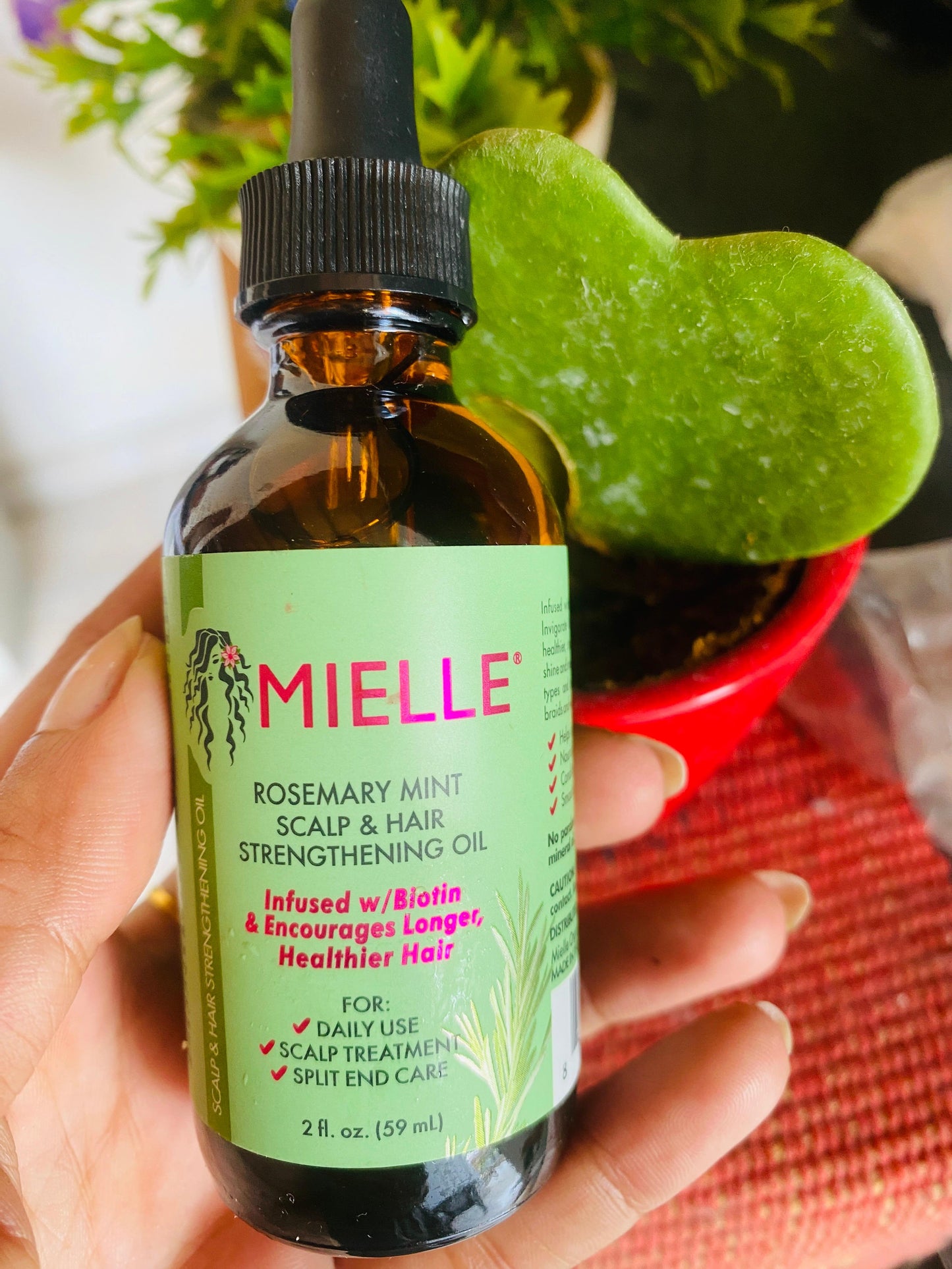 Mielle, Scalp & Hair Strengthening Oil, Rosemary Mint, 2 fl oz (59 ml)
