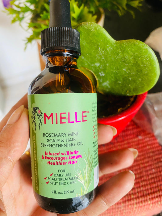Mielle, Scalp & Hair Strengthening Oil, Rosemary Mint, 2 fl oz (59 ml)